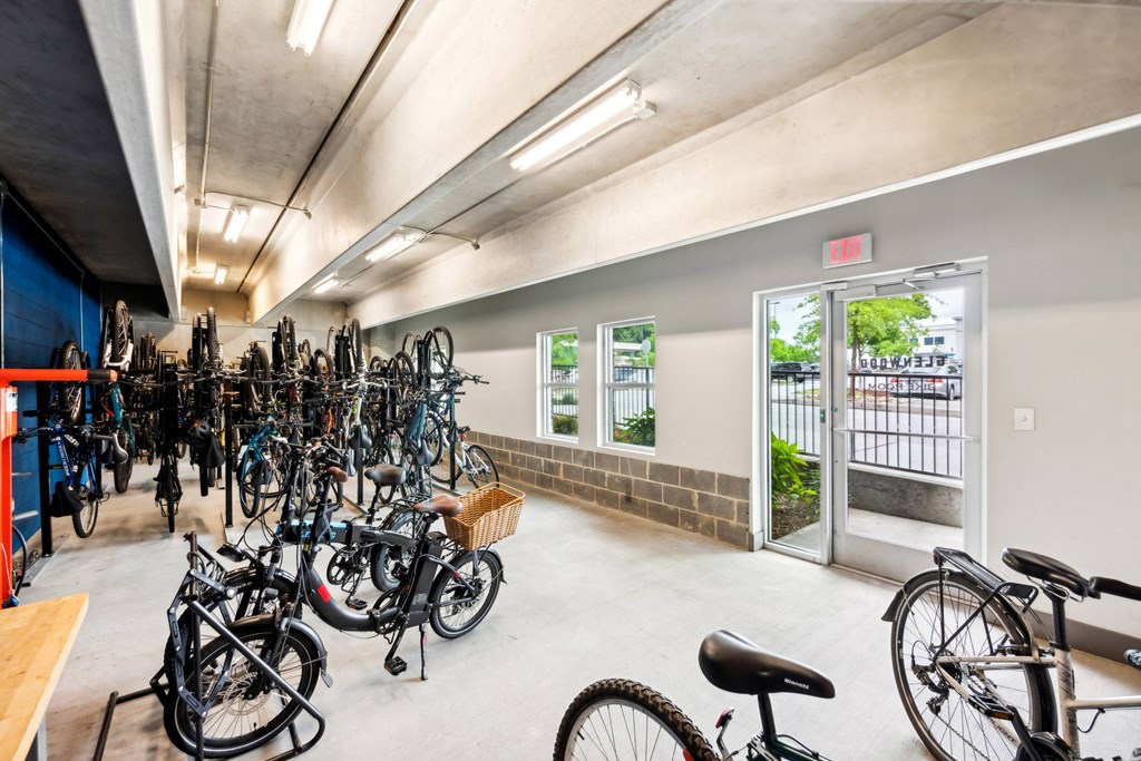 Bike Room Bike Room at Glenwood at Gant Park Apartments in Atlanta, Georgia